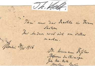 HERMANN FISCHER (Hermann Eberhard Fischer, 1830-1919) Professor Dr.med., deutischer Chirurg und Hochschullehrer, Oberstabsarzt, Geheimer Medizinalrat / german doctor and surgeon