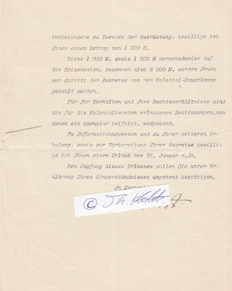 FRIEDRICH VON LINDEQUIST (1862-1945) Gouverneur von Deutsch-Ostafrika (Herero-Aufstand), 1910 Staatssekretär Reichskolonialamt, Präsident Deutscher Flottenverein
