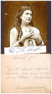 GENEVIEVE WARD (1838-1922) US-amerikanische Opernsängerin und Schauspielerin / american opera singer and actress