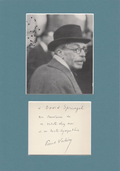 PAUL VALERY (1871-1945) französischer Lyriker, Philosoph und Essayist; Professor für Poetik, Dichterfürst