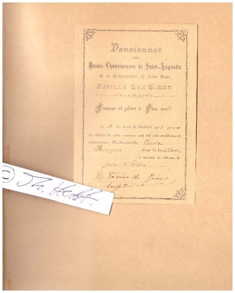 ABBE ARDIN (Bischof Pierre Ardin, 1840-1911) während des Krieges von 1870-1871 war er freiwilliger Armeekaplan, 1876 zum Titularkanoniker der Kathedrale von Versailles ernannt, 1877 zum Hausprälaten Seiner Heiligkeit, dann am 27. Februar 1880 zum Bischof von Oran ernannt, 1892 zum Erzbischof von Sens ernannt