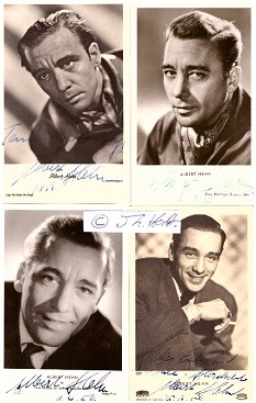 ALBERT HEHN (1908-1983) deutscher Schauspieler, spielte u.a. in In Es geschah am 20. Juli, der SF-Serie Raumpatrouille, in dem Musical Anatevka, Vater von Sascha Hehn