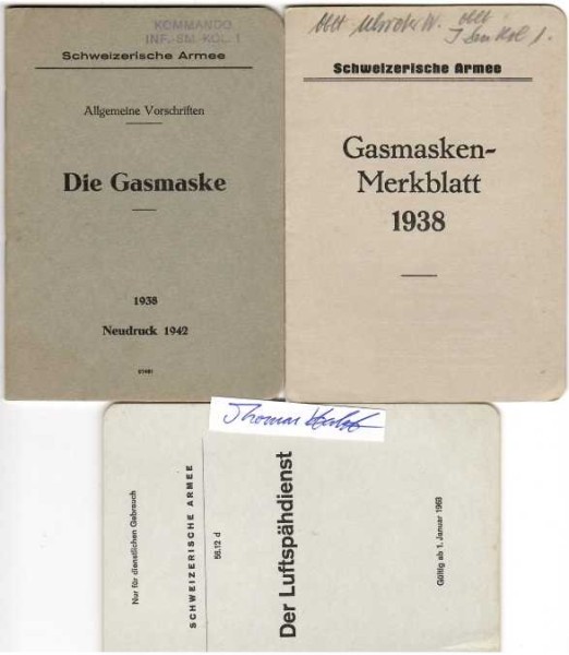 SCHWEIZERISCHE ARMEE, Dienstvorschriften 1938-63