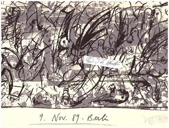 WOLF VOSTELL (1932-98) deutscher Maler, Bildhauer und Happeningkünstler der zweiten Hälfte des 20. Jahrhunderts. Wolf Vostell gilt als einer der Wegbereiter des Environments, der Installation, der Videokunst, des Happenings und der Fluxus-Bewegung.
