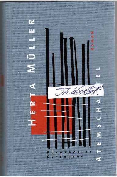 HERTA MÜLLER (1953) rumäniendeutsche Schriftstellerin (Aktionsgruppe Banat), 2009 erhielt sie den Nobelpreis für Literatur für ihr sprachgewaltiges Gesamtwerk über die rumänische Diktatur