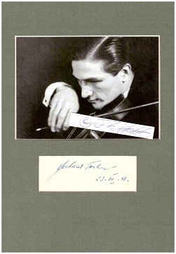 GERHARD TASCHNER (1922-76) deutscher Geigenvirtuose, Professor an die Berliner Musikhochschule