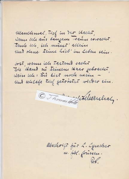 ALBRECHT SCHOENHALS (1888-1978) Dr.med., dt. Arzt und Schauspieler, u.a. 1935: Einer zuviel an Bord, 1937: Kreutzersonate (Veit Harlan), 1963: Scotland Yard jagt Dr. Mabuse, 1969: Die Verdammten (La caduta degli dei) (Luchino Visconti)