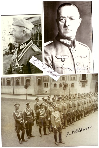 HELMUTH SCHLÖMER (1913-1997) dt. Generalleutnant im Zweiten Weltkrieg, Ritterkreuz mit Eichenlaub, Kommandierender General das XIV. Panzerkorps
