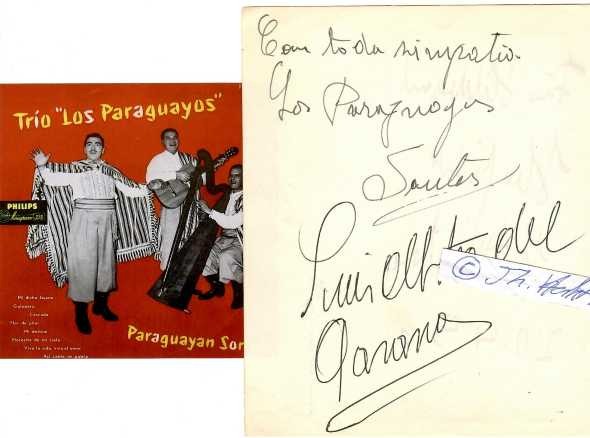 LOS PARAGUAYOS Trio with Paraguayan Songs