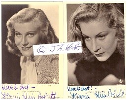 KARIN HIMBOLDT (1920-2005) dt. Schauspielerin, spielte u.a. neben Heinz Rühmann in QUAX DER BRUCHPILOT und DIE FEUERZANGENBOWLE