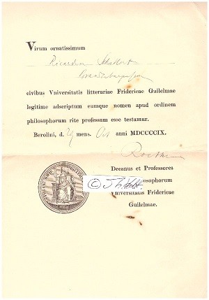 GUSTAV ROETHE (1859-1926) Professor Dr.phil., deutscher germanistischer Mediävist. Er war Professor für deutsche Philologie an der Universität Göttingen und an der Friedrich-Wilhelms-Universität zu Berlin, Rektor der Berliner Universität. Von 1922 bis 1926 war Präsident der Goethe-Gesellschaft in Weimar