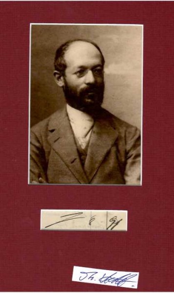GEORG SIMMEL (1858-1918) Professor Dr., deutscher Philosoph und Soziologe / german philosopher and sociologian