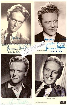 GUNNAR MÖLLER (1928-2017) deutscher Schauspieler, begann als Kinderdarsteller, mit der Schauspielerin Brigitte Rau verheiratet, 1979 wurde Möller in London wegen im Affekt verübten Totschlags an seiner Frau zu fünf Jahren Haft verurteilt