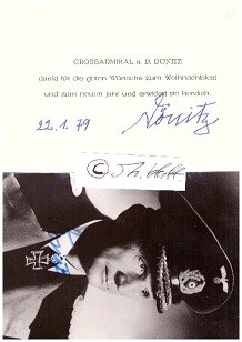 KARL DÖNITZ (1891-1980) GROßADMIRAL , LETZTER DEUTSCHER REICHSPRÄSIDENT / german Grand Admiral, last President of the German Reich