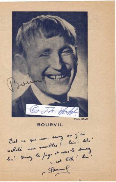 BOURVIL (1917-70) französischer Komiker, Schauspieler und Chansonnier / french comic actor