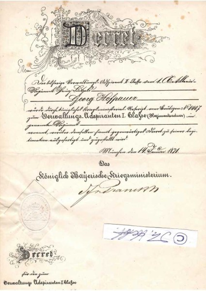 SIEGMUND VON PRANCKH (1821-88), FREIHERR, bayerischer General der Infanterie und Kriegsminister. Durch seine Heeresreform ermöglichte er die bayerischen Siege im Deutsch-Französischen Krieg.