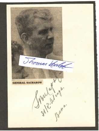 GEORGI SACHAROW (Georgi Fjodorowitsch Sacharow, 1897-1957) sowjetischer Armeegeneral und im Zweiten Weltkrieg 1944 Kommandeur der 2. Weißrussischen Front