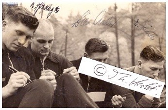 WILLI ARLT (1919-47 in sowjetischer Kriegsgefangenschaft); ERICH HÄNEL (1915-2003); REINHARD SCHARLETZKI (1916-95) deutsche Fußballer