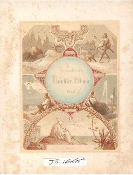 CASPAR SCHEUREN (1810-87) Professor, deutscher Maler und Illustrator der Düsseldorfer Schule, einer der bedeutendsten Protagonisten der Burgen- und Rheinromantik