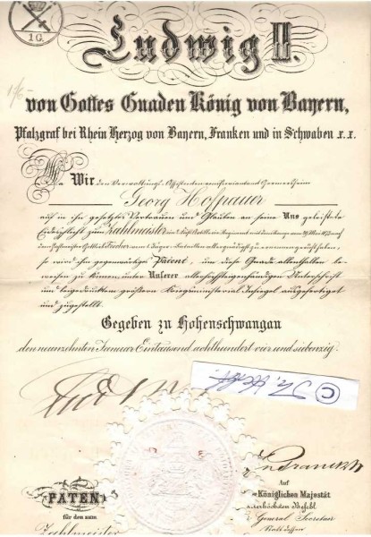 LUDWIG II. (1845-86 im Starnberger See ertrunken) der MÄRCHENKÖNIG von Bayern 1864-86, leidenschaftlicher Schlossbauherr, vor allem durch die Schlösser Neuschwanstein, Herrenchiemsee und Linderhof ein Denkmal gesetzt