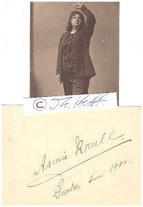 ANNIE KRULL (1876-1947) deutsche Opernsängerin (Sopran), schuf die Titelrolle in Richard Strauss Oper ELEKTRA / German operatic soprano, sang at the Dresden State Opera