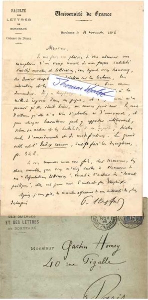 PAUL STAPFER (1840-1917) schweizerisch-französischer Hochschullehrer, Autor und Publizist, Professor für französische Sprache und fremde Literatur, befreundet mit Victor Hugo