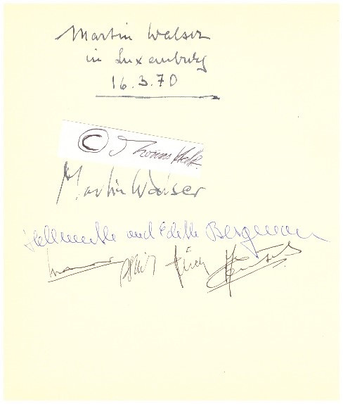 MARTIN WALSER (1927-2023) Dr., deutscher Schriftsteller / german writer