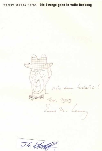 ERNST MARIA LANG (1916-2014) Architekt in München und von 1947 bis 2003 Karikaturist der Süddeutschen Zeitung