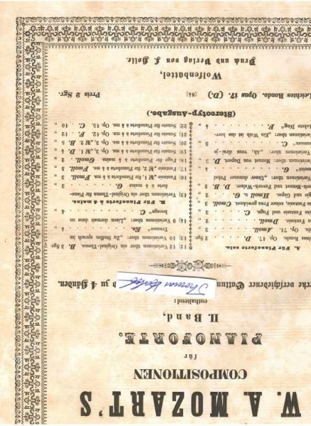 WOLFGANG AMADEUS MOZART