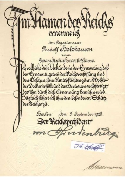 GUSTAV STRESEMANN (1878-1929) Dr., deutscher Politiker, Reichsaußenminister, Reichskanzler, Friedensnobelpreis 1926