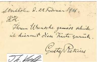 GUSTAF RETZIUS (1842-1919) Professor Dr.med., schwedischer Anatom, insbesondere auf dem Gebiet der neuroanatomischen Histologie, Pour le Mérite für Wissenschaft und Künste / swedish anatomist