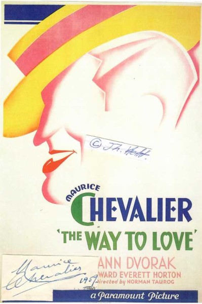 MAURICE CHEVALIER (1888-1972) französischer Chansonsänger und Schauspieler / french singer and actor