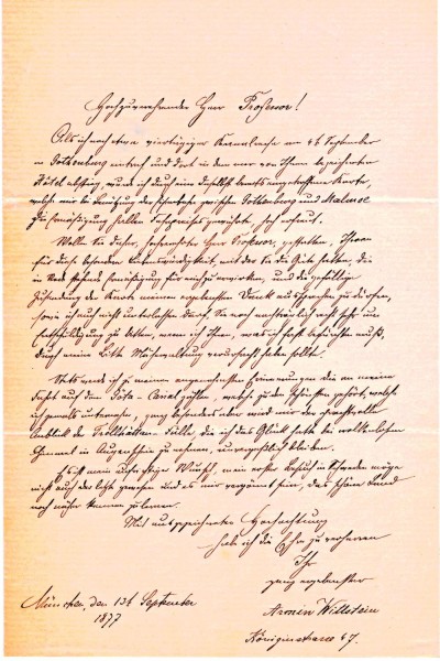 ARMIN WITTSTEIN (Armin Arthur Eginhard Wittstein (geb. 1846)) deutscher Astronom und Professor in München