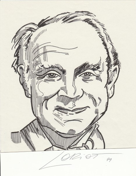 LORIOT (= Vicco von Bülow, 1923-2011) deutscher Schauspieler, Komiker, Humorist, Schriftsteller und Zeichner