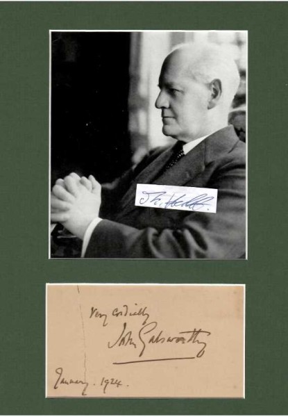 JOHN GALSWORTHY (1867-1933) britischer Schriftsteller, Literatur-Nobelpreis 1932. Seine Romanreihe The Forsyte Saga gilt als ein Klassiker der modernen englischen Literatur