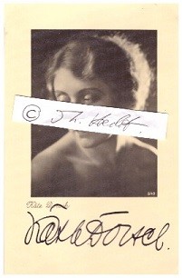 KÄTHE DORSCH (1890-1957) deutsch-österreichische Staatsschauspielerin (Staatstheater Berlin, Burgtheater Wien), verteilte öfter Ohrfeigen, verheiratet mit Filmkollege Harry Liedtke