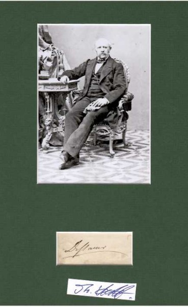 JOSEF DESSAUER (1798-1876) jüdischer österreichischer Pianist und Komponist / jewish austrian pianist and composer. Er nahm intensiv am Wiener Musik- und Geistesleben teil und war nahezu allen großen Musikern seiner Zeit freundschaftlich verbunden, etwa mit Rossini, Schubert, Berlioz, Mendelssohn Bartholdy, Liszt und Chopin. Chopin widmete Dessauer seine 1834/35 entstandenen Zwei Polonaisen op. 26.
