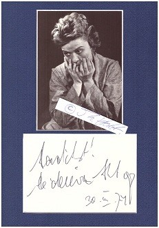 HEIDEMARIE HATHEYER (1919-90) österreichische Schauspielerin, von Luis Trenker für seinen Film um die Matterhorn-Erstbesteigung Der Berg ruft (1938) entdeckt, berühmt als DIE GEIERWALLY (1940)