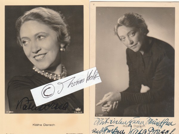 KÄTHE DORSCH (1890-1957) deutsch-österreichische Staatsschauspielerin (Staatstheater Berlin, Burgtheater Wien), verteilte öfter Ohrfeigen, verheiratet mit Filmkollege Harry Liedtke
