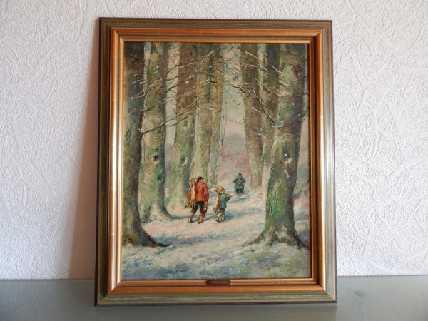 CARL PLÜCKEBAUM (1880-1952) deutscher Genremaler und Radierer, Vertreter des Düsseldorfer Neoimpressionismus, Künstlerverein Malkasten